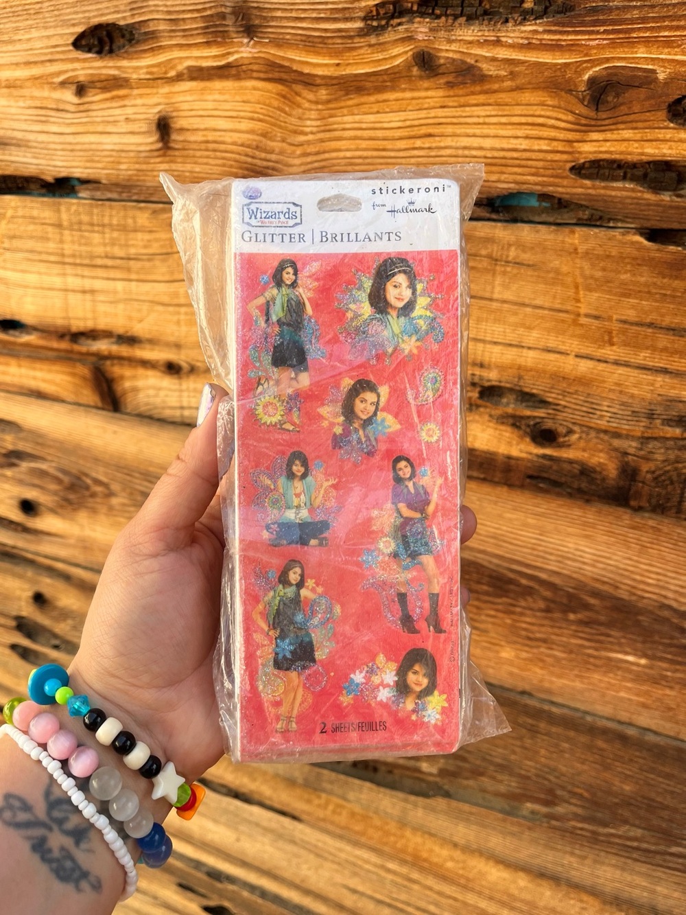 DISNEY | Wizards of Waverly Place Selena Gomez Hallmark Glitter Sticker Packs